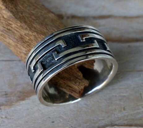 stoere zilveren ring