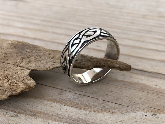 ring zilver keltisch vlechtwerk