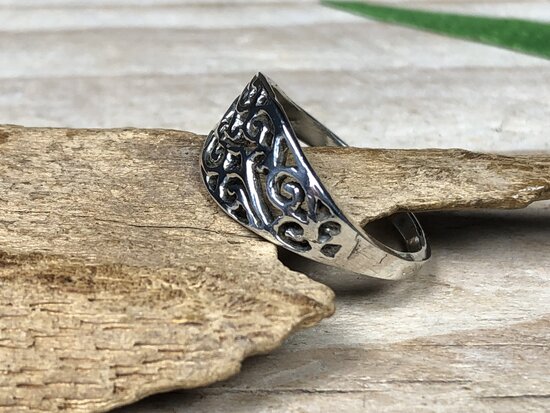 ring zilver maat 16