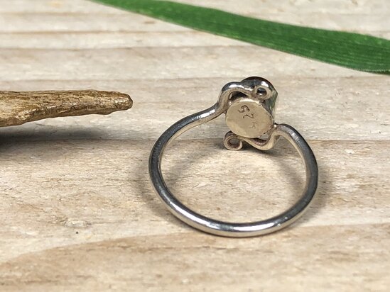 echt zilveren pinkring