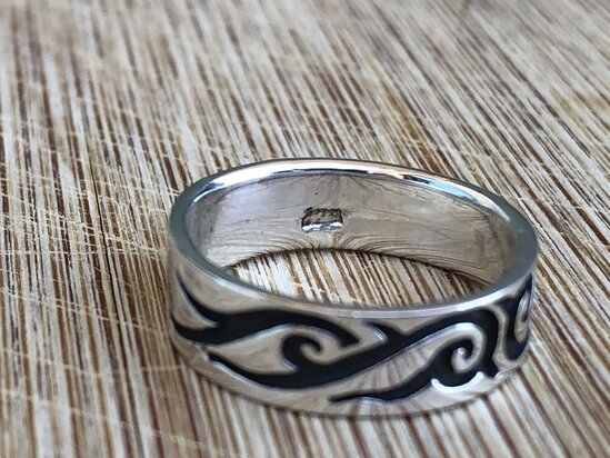 zilveren ring tribal