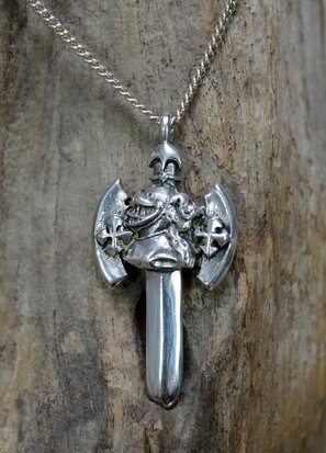 ridder zwaard hanger zilver