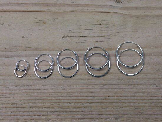 kleine ringetjes zilver