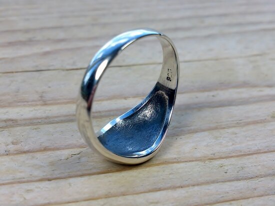zilveren aum ring