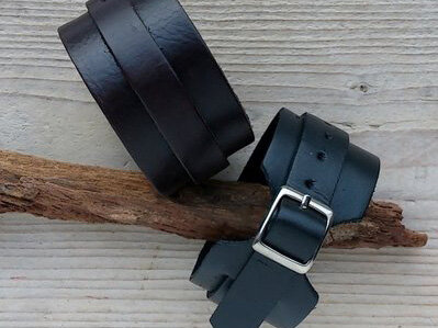 stoere armband van leer