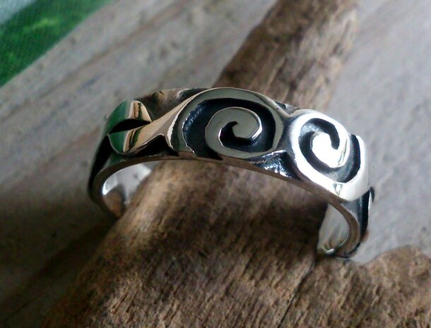 stoere zilveren ring