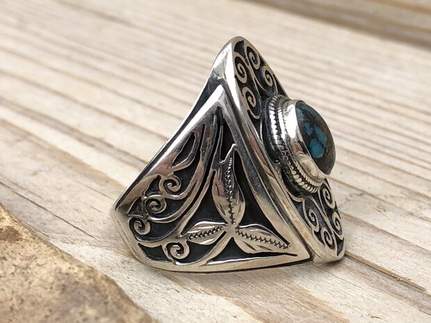 zilveren ring turquoise