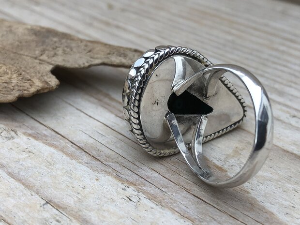 zilveren ring met turkoois steen