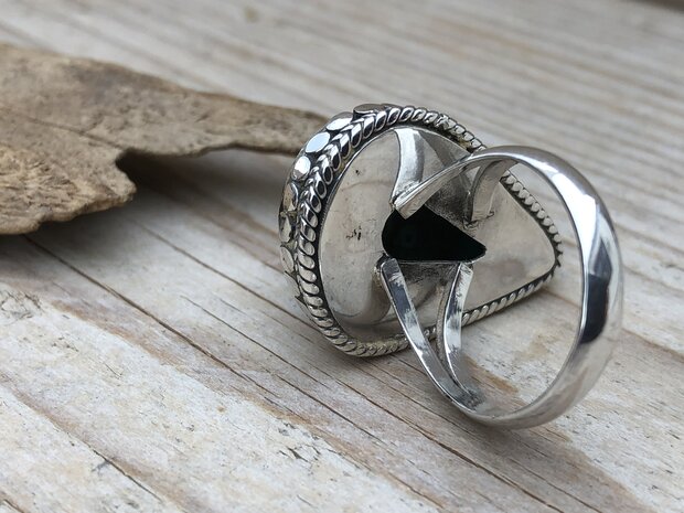 zilveren ring met turkoois steen