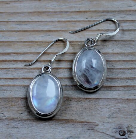 oorbellen wit zilver 