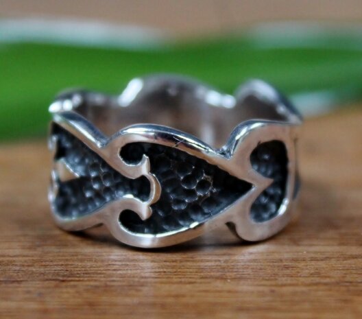 stoere zilveren ring