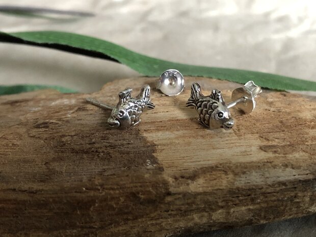 oorbellen vis zilver