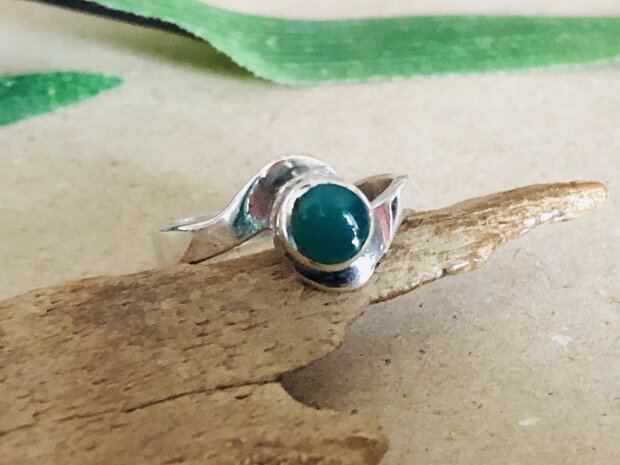 echt zilveren ring maat 16