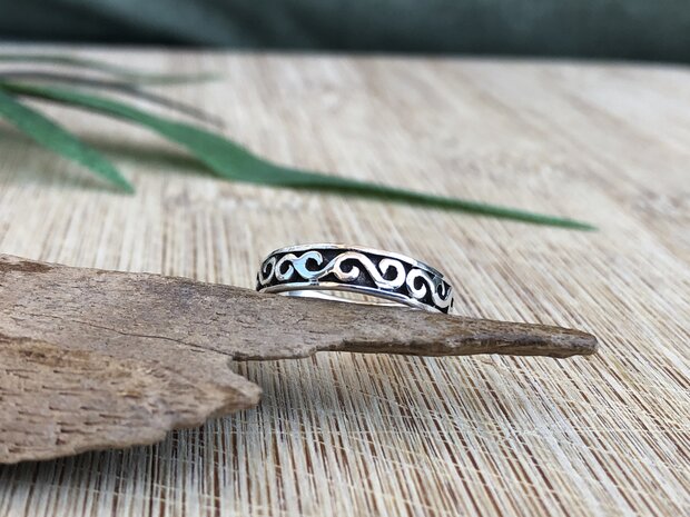 pinkring zilver