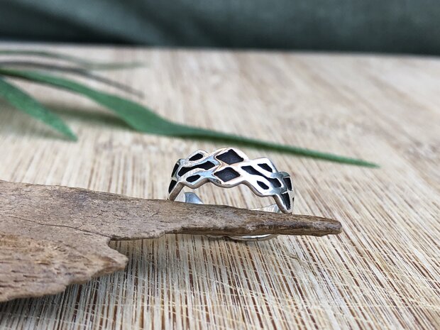 zilveren ring maat 16