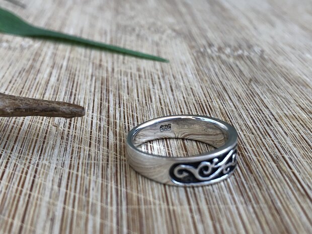ring echt zilver 17,25