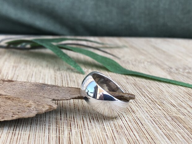 bandring glad zilver
