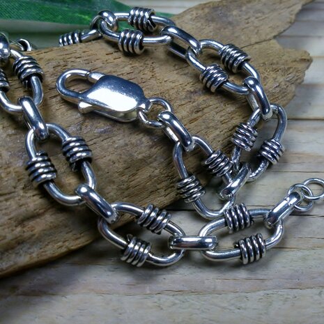 armband heren zilver