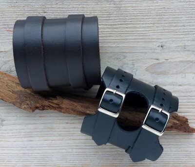 armband leder 'Krisi' lengte van 19 tot 22,5 cm