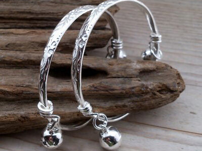 baby enkelbandjes - echt zilver - set van 2 stuks