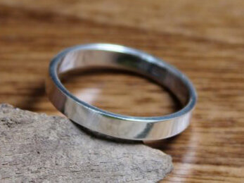 ring plat 3 mm zilver (maat 21¼ )