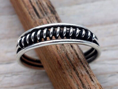 teenring zilver wrap (maat 17mm)