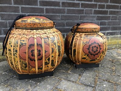 rijstmand 'Flower Power'