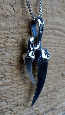 hanger klauw zilver