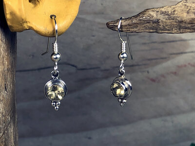 oorbellen geel zilver