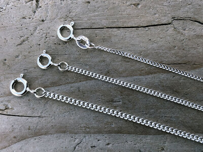 zilveren gourmet ketting v.a.