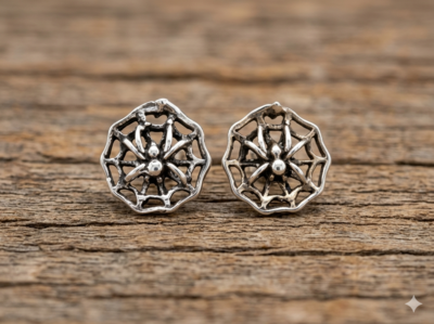 oorknopjes spin zilver