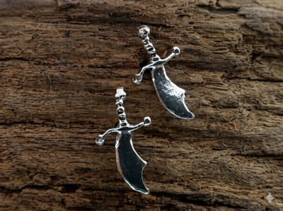 oorknopjes sabel zilver
