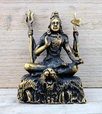 Shiva miniatuur messing 5,5 cm