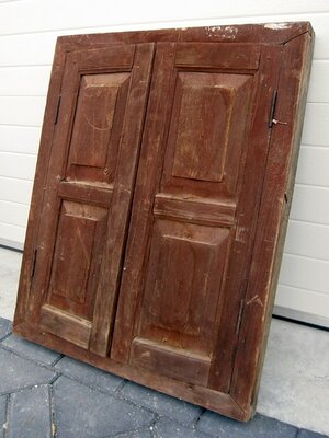 oud houten venster v.a.