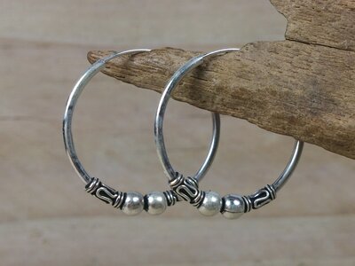 oorringen zilver 1,5 mm dik - Ø 25 mm