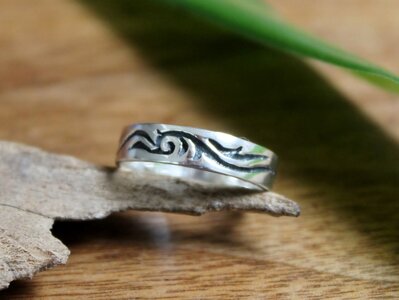 tribal ring zilver