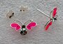roze vlinder oorstekers