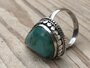 echt zilveren ring met steen turquoise