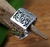 zilveren ring met gekko