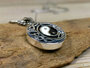 zilveren hanger keltisch yin yang